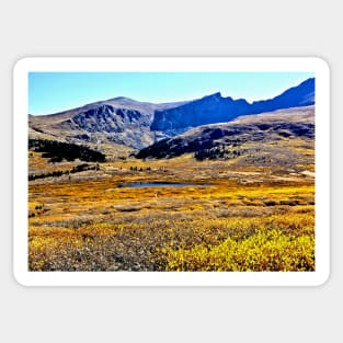 Guanella Pass Summit Lake and Colorado Fall Colors Sticker